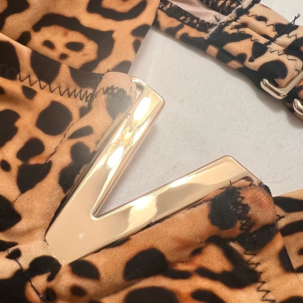 Victoria's Secret Leopard V-Shaped Bikini Triangle Top